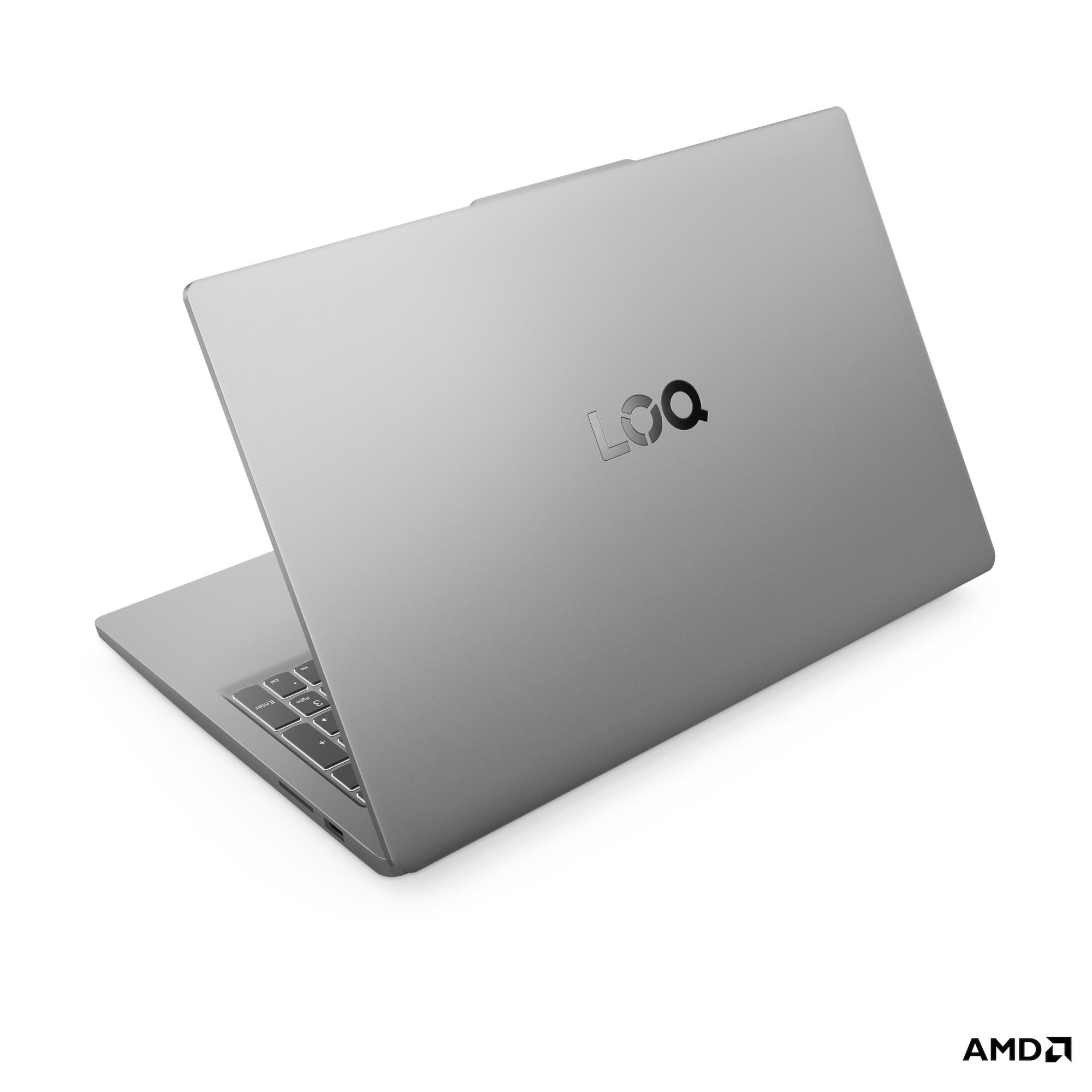 Lenovo LOQ 15ARP10E gaming laptop prikazan iz drugog kuta