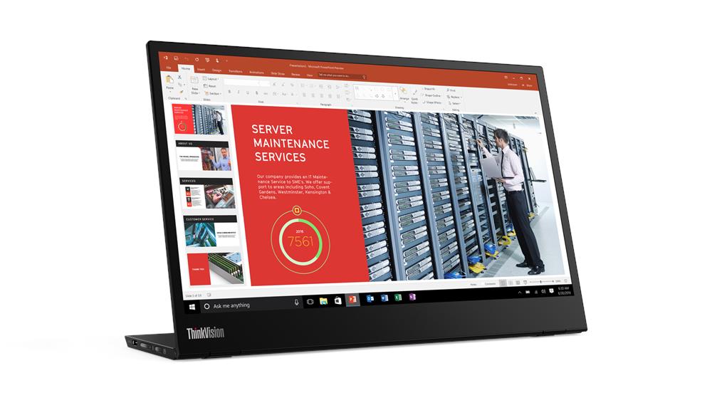 中古美品 使用時間短　ThinkVision M14d ThinkVision Lenovo 14型 モバイルモニター M14d 63AAUAR6JP