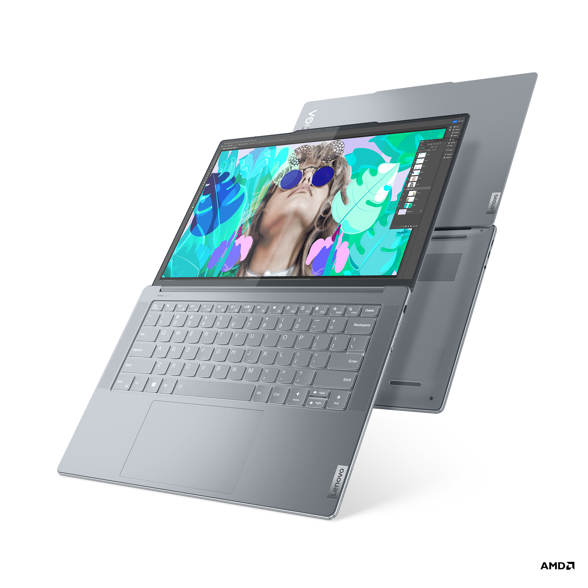 国産品 Yoga Yoga, Slim Model:83AA000BRK 14APU8, 7 Windowsノート本体
