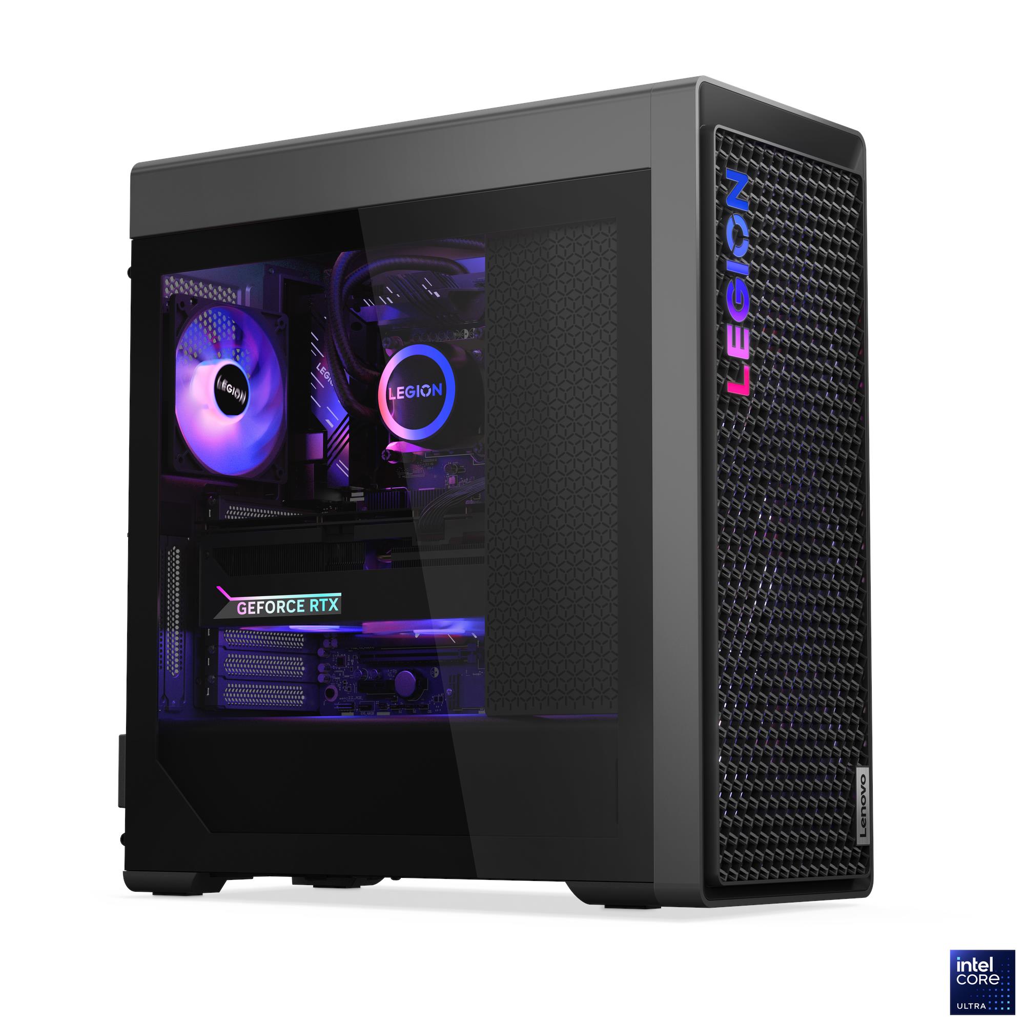 Lenovo legion t7 34ias10 rtx 5080 gaming računalnik sprednji in stranski pogled