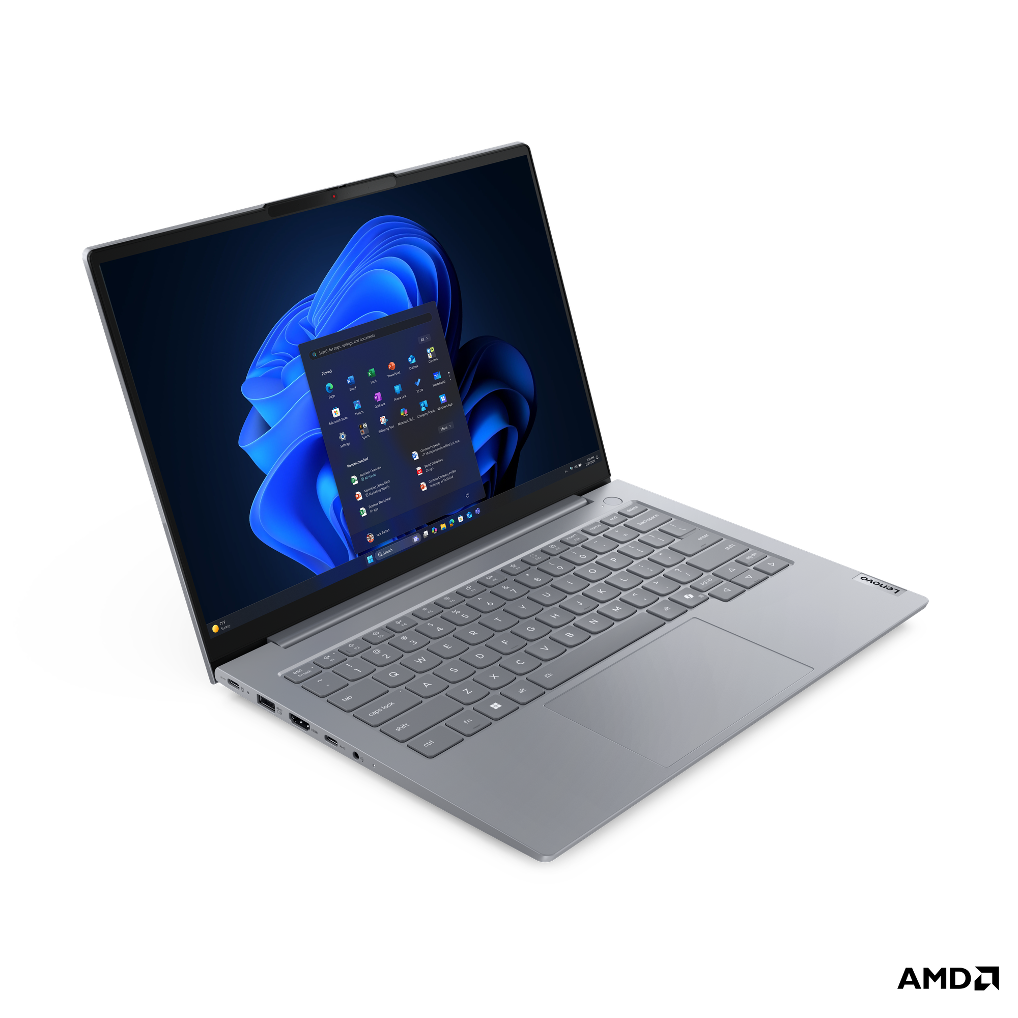 Lenovo ThinkBook 14 G9 AHP 14" Touchscreen Notebook - WUXGA - 60 Hz - AMD Ryzen 7 250 - 16 GB - 512 GB SSD - English Keyboard - Arctic Gray - AMD Chip - 1920 x 1200 - Windows 11 Pro - AMD Radeon 780M Graphics - In-plane Switching (IPS) Technology, Eyesafe - Front Camera/Webcam - IEEE 802.11be Wireless LAN Standard - Wi-Fi 7 Laptop