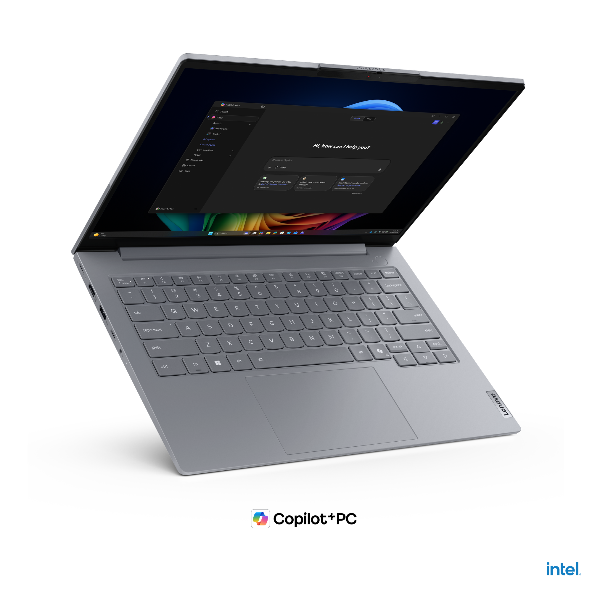Lenovo ThinkBook 14 G9 IPL 14" Copilot+ PC Notebook - WUXGA - 60 Hz - Intel Core Ultra 5 325 - 16 GB - 512 GB SSD - English Keyboard - Arctic Gray - Intel Chip - 1920 x 1200 - Windows 11 Pro - Intel - In-plane Switching (IPS) Technology - Front Camera/Webcam - IEEE 802.11be Wireless LAN Standard - Wi-Fi 7 Laptop