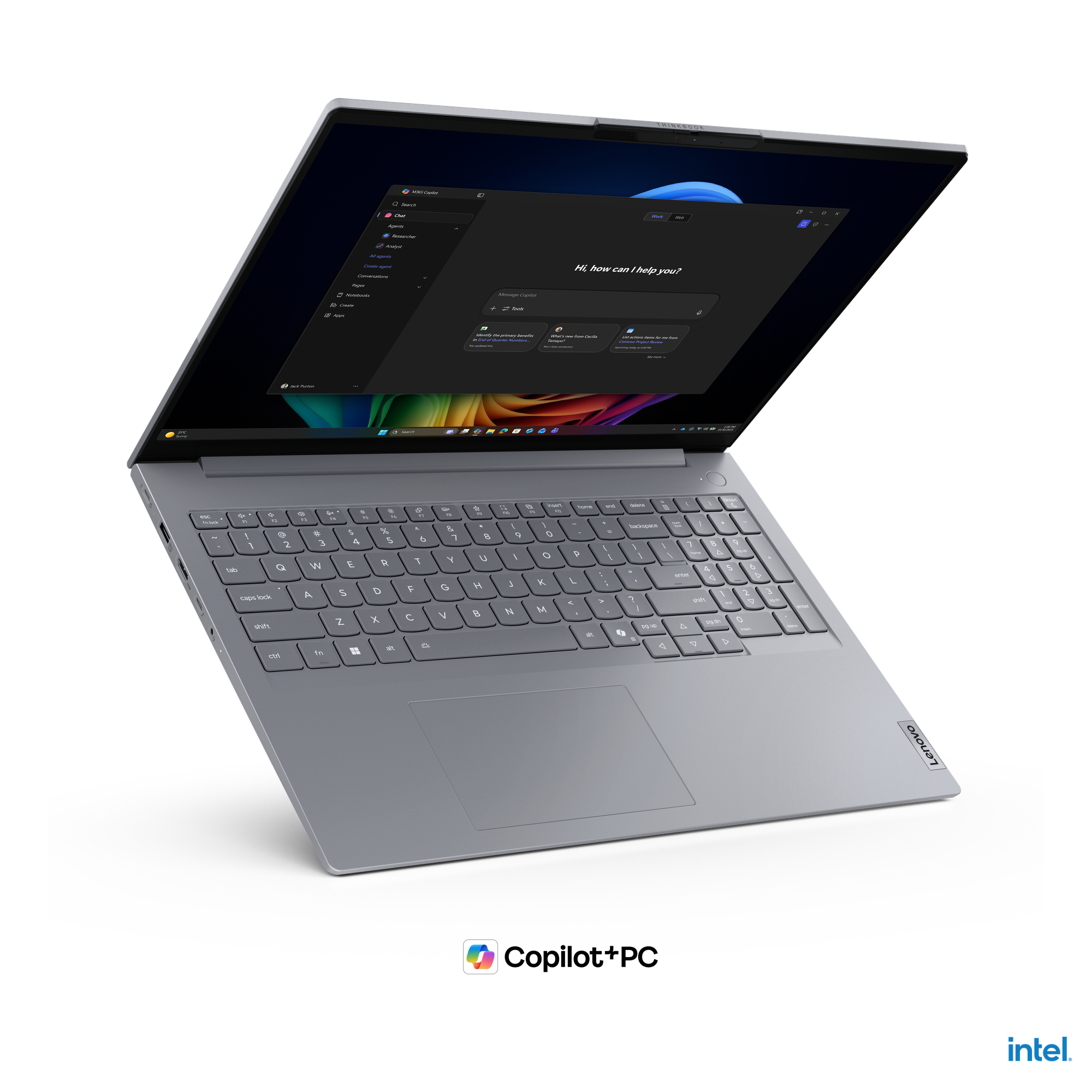 Lenovo ThinkBook 16 G9 IPL 16" Touchscreen Copilot+ PC Notebook - WUXGA - 120 Hz - Intel Core Ultra 7 Series 3 355 - 16 GB - 512 GB SSD - French, English Keyboard - Arctic Gray - Intel Chip - 1920 x 1200 - Windows 11 Pro - Intel - In-plane Switching (IPS) Technology, Eyesafe - Front Camera/Webcam - IEEE 802.11be Wireless LAN Standard - Wi-Fi 7 Laptop