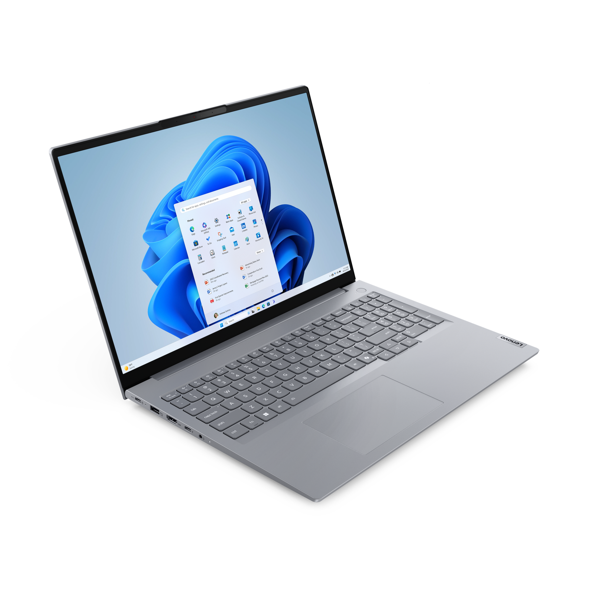 Lenovo ThinkBook 16 G9 IRL 16" Touchscreen Notebook - WUXGA - 120 Hz - Intel Core 5 210H - 16 GB - 512 GB SSD - French, English Keyboard - Arctic Gray - Intel Chip - 1920 x 1200 - Windows 11 Pro - Intel - In-plane Switching (IPS) Technology, Eyesafe - Front Camera/Webcam - IEEE 802.11ax Wireless LAN Standard - Wi-Fi 6E Laptop