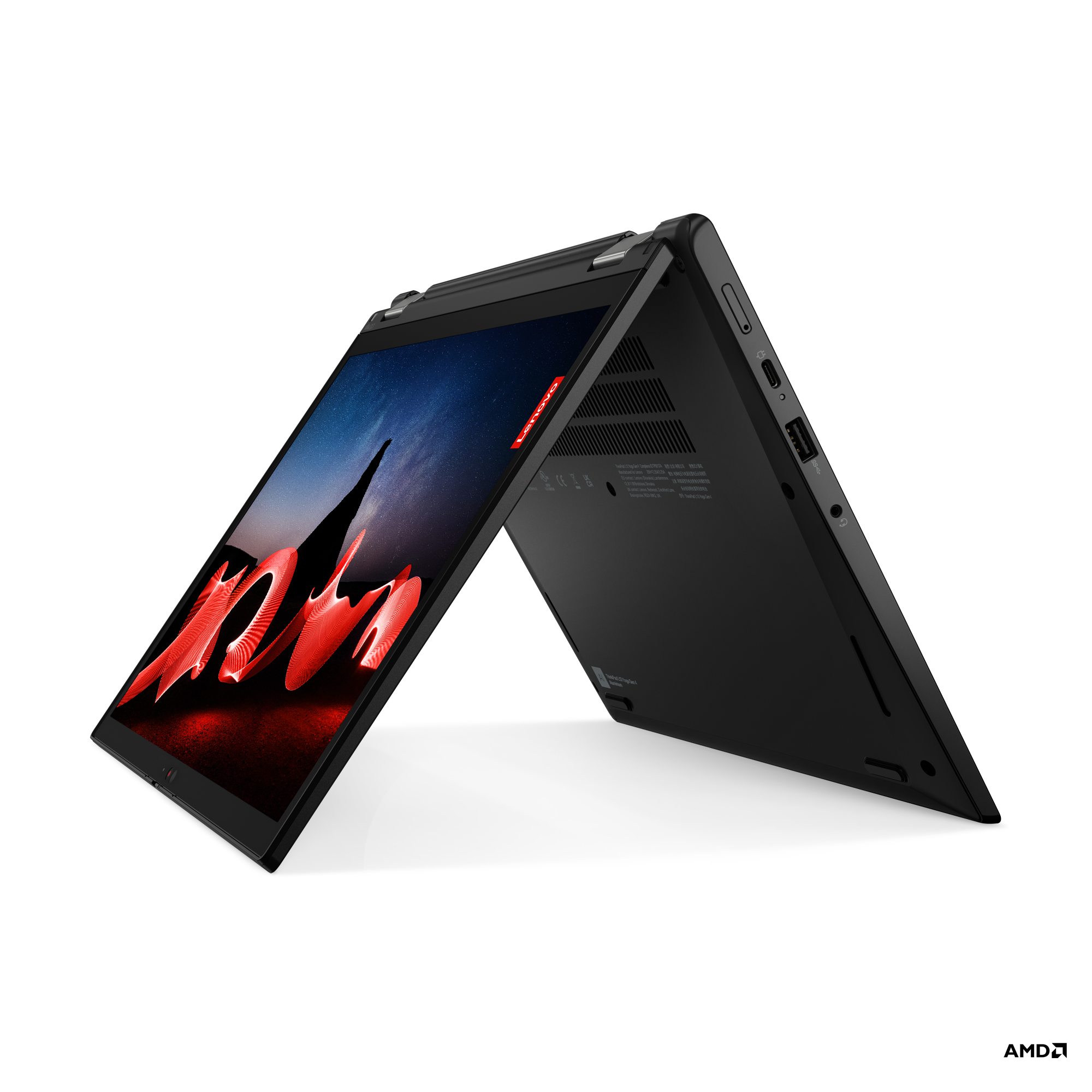 Lenovo ThinkPad L13 Yoga Gen 4 13.3" Touchscreen Convertible 2 in 1 Notebook - WUXGA - 60 Hz - AMD Ryzen 5 PRO 7530U - 16 GB - 256 GB SSD - French Keyboard - Storm Gray - AMD Chip - 1920 x 1200 - Windows 11 Pro - AMD Radeon Graphics - In-plane Switching (IPS) Technology - Front Camera/Webcam - IEEE 802.11ax Wireless LAN Standard Laptop
