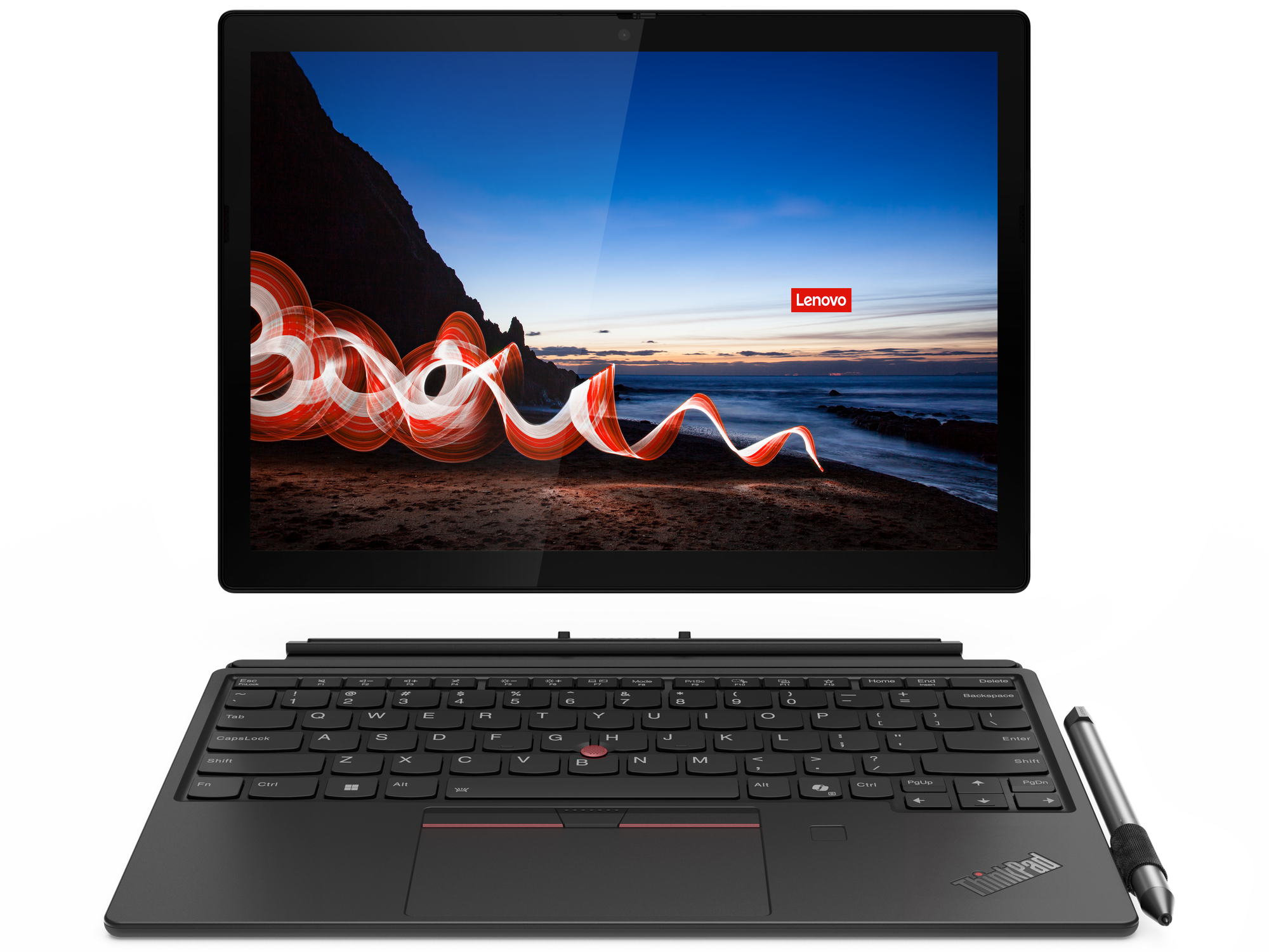 Lenovo ThinkPad X12 Detachable Gen 2 12.3" Touchscreen Detachable 2 in 1 Notebook - Full HD Plus - Intel Core Ultra 5 134U - vPro Technology - 16 GB - 512 GB SSD - French Keyboard - Black - Intel Chip - 1920 x 1280 - Windows 11 Pro - Intel - In-plane Switching (IPS) Technology - Front Camera/Webcam - IEEE 802.11ax Wireless LAN Standard Laptop