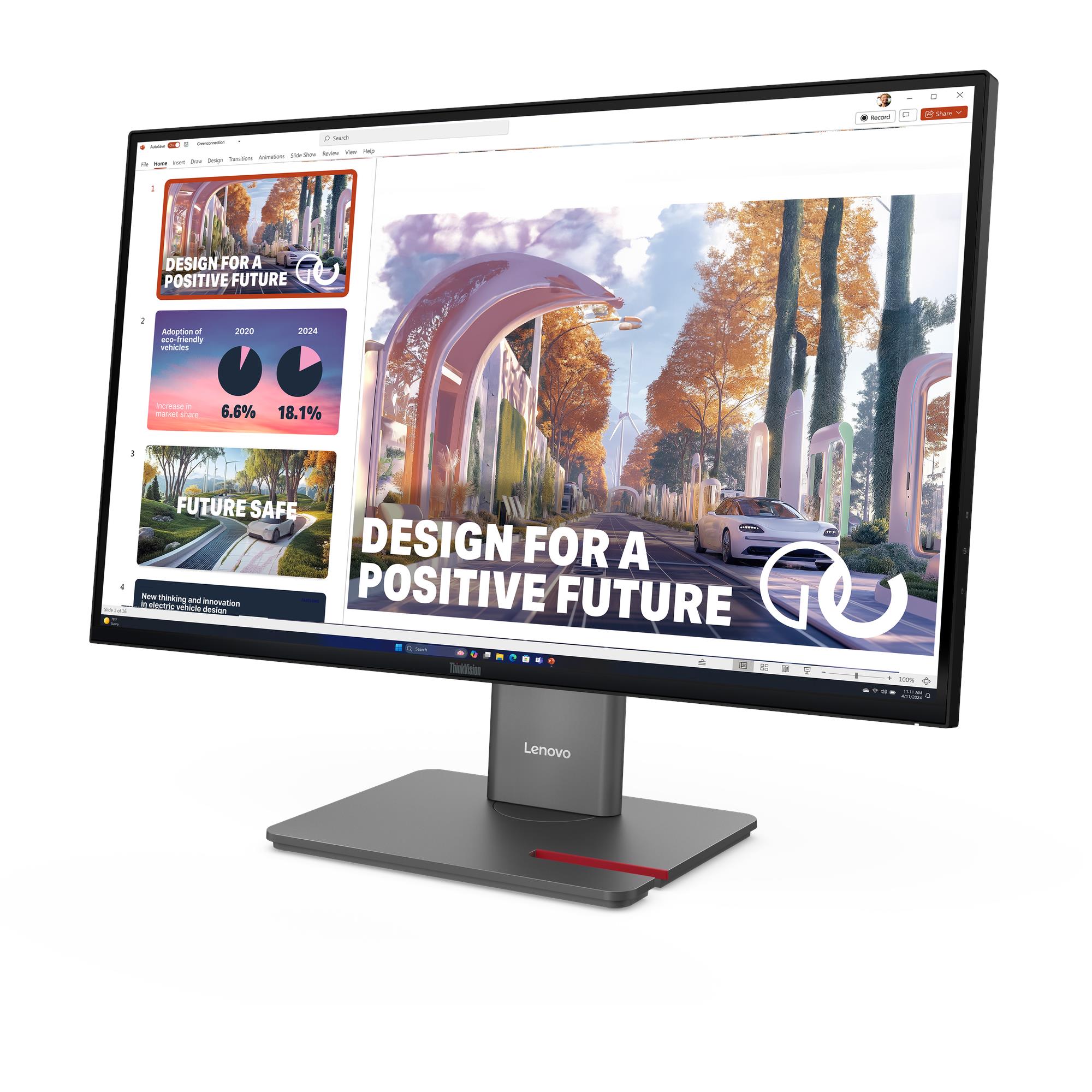 Lenovo ThinkVision P27QD-40 27" Raven Black, foto 5