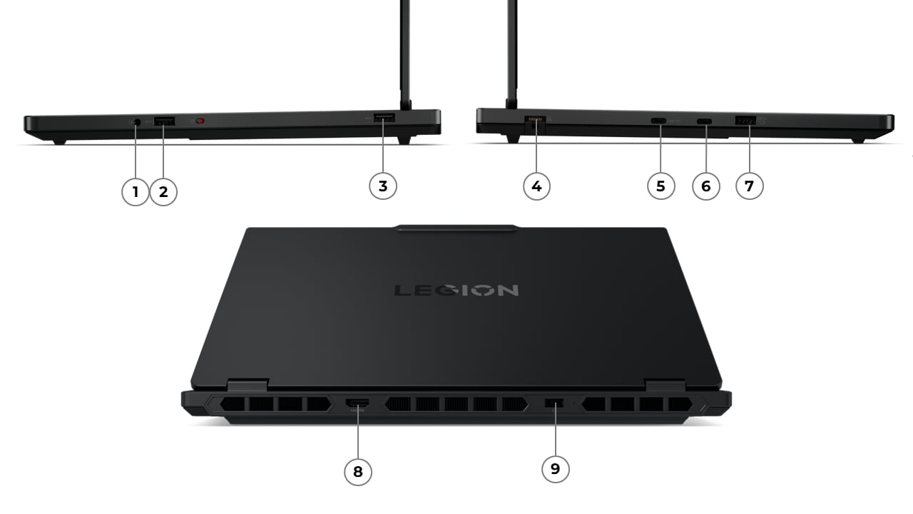 Ports & Slots Lenovo LEGION 5 15MJ AI CHIP (15", GEN 10)