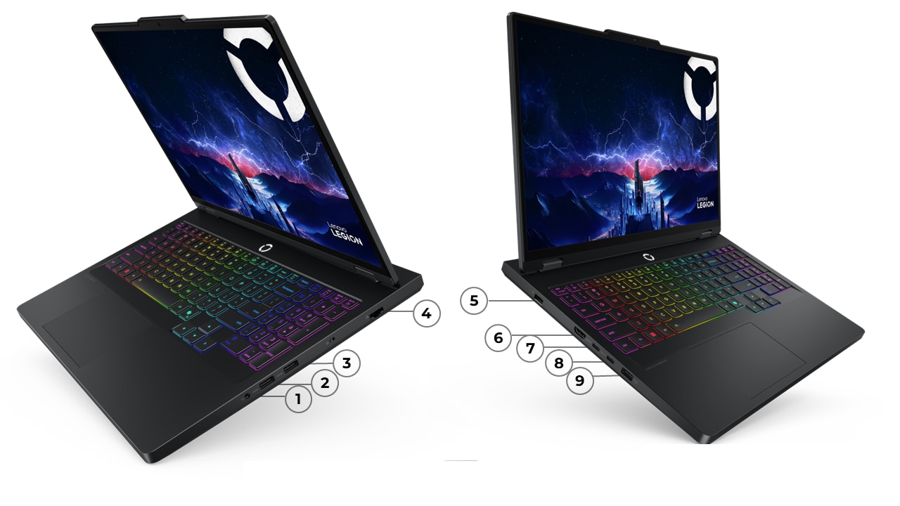 Ports & Slots - Lenovo Legion Pro 5 2QMJ 16IAX10 83F3002QMJ 16 inch Legion Pro 5i 10th gen PRICE IN BANGLADESH MC SOLUTION BD