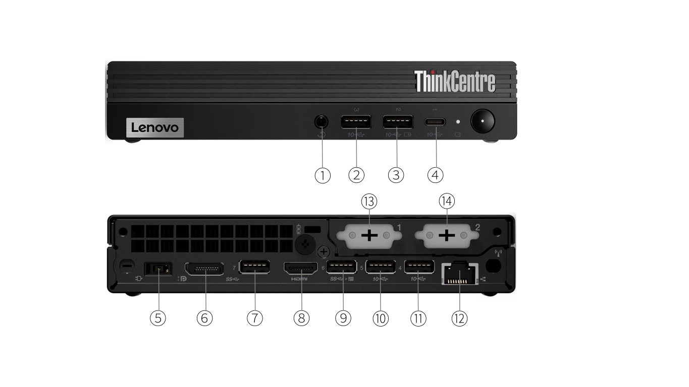 Lenovo ThinkCentre M80q Gen 4 Desktop Intel Core i5 16GB Memory