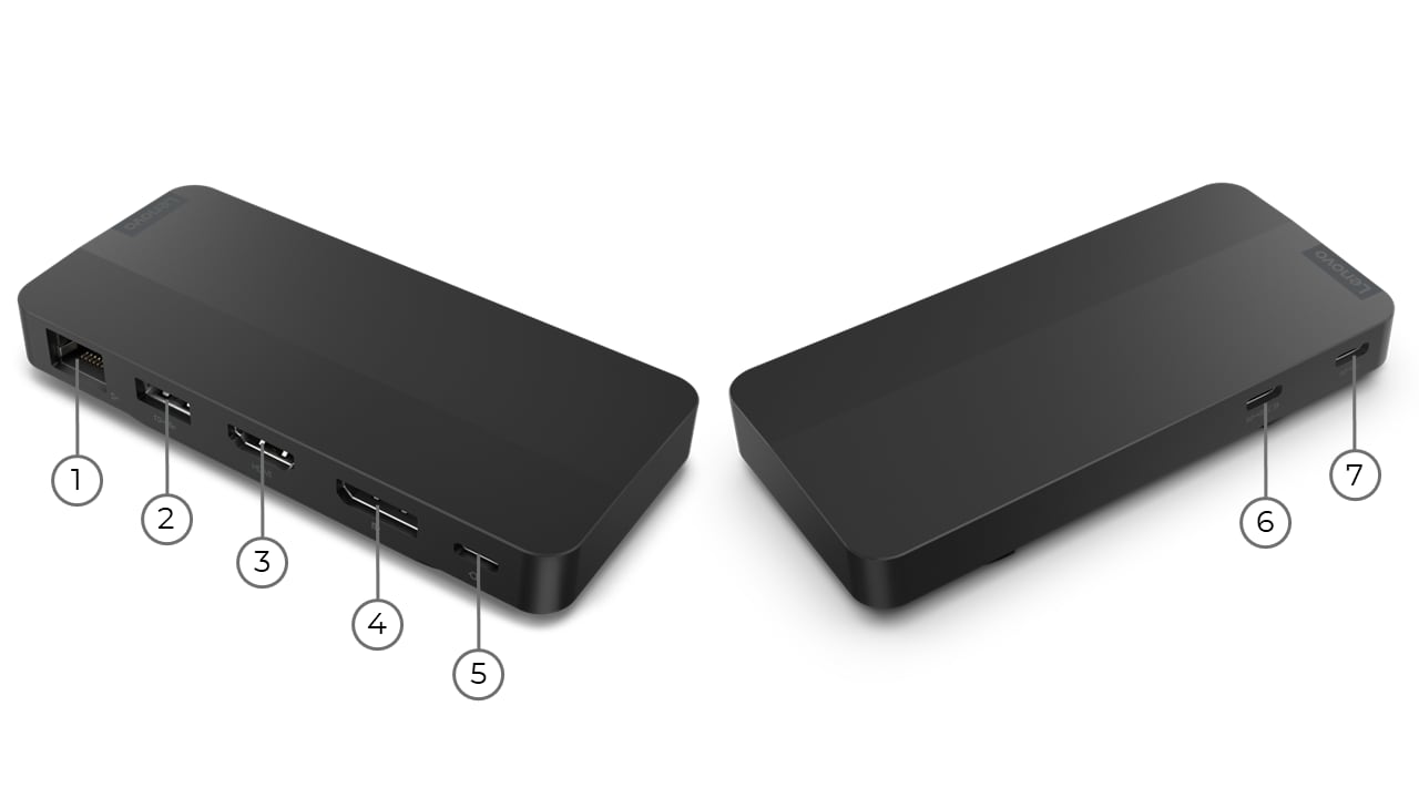 USB-C Dual Display Travel Dock without Adapter